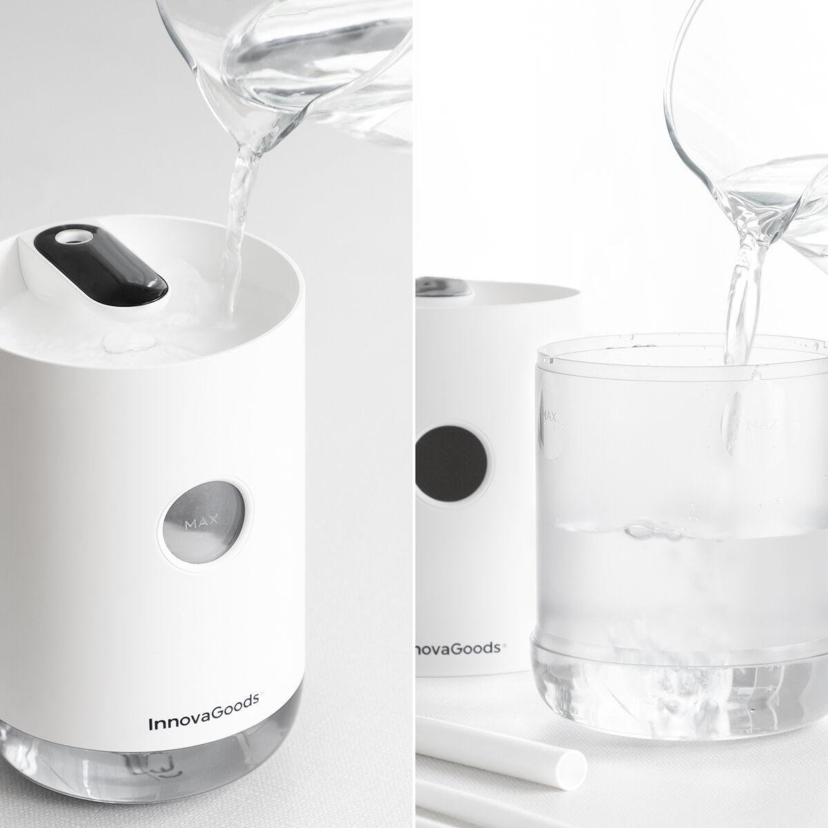 Humidificador Ultrasónico Recargable Vaupure InnovaGoods Blanco (Reacondicionado B)