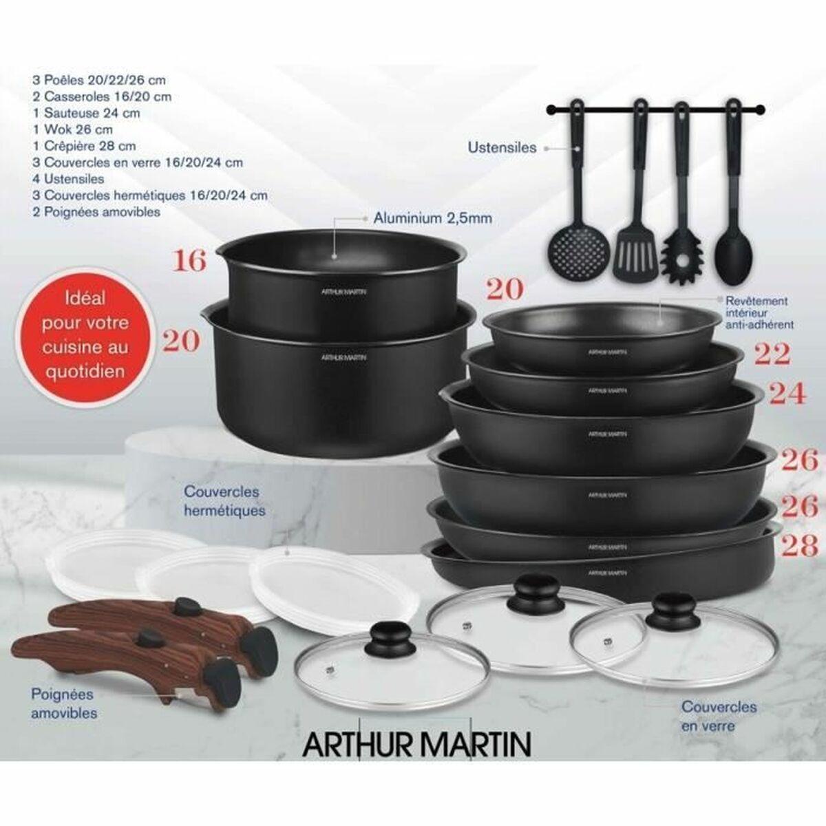 Batería de Cocina Arthur Martin 20 Piezas