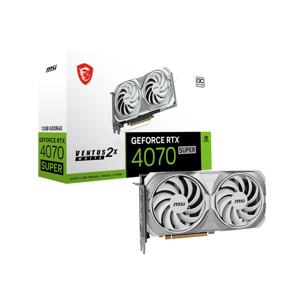 Tarjeta Gráfica MSI VENTUS 2X RTX 4070 SUPER 12 GB GDDR6X