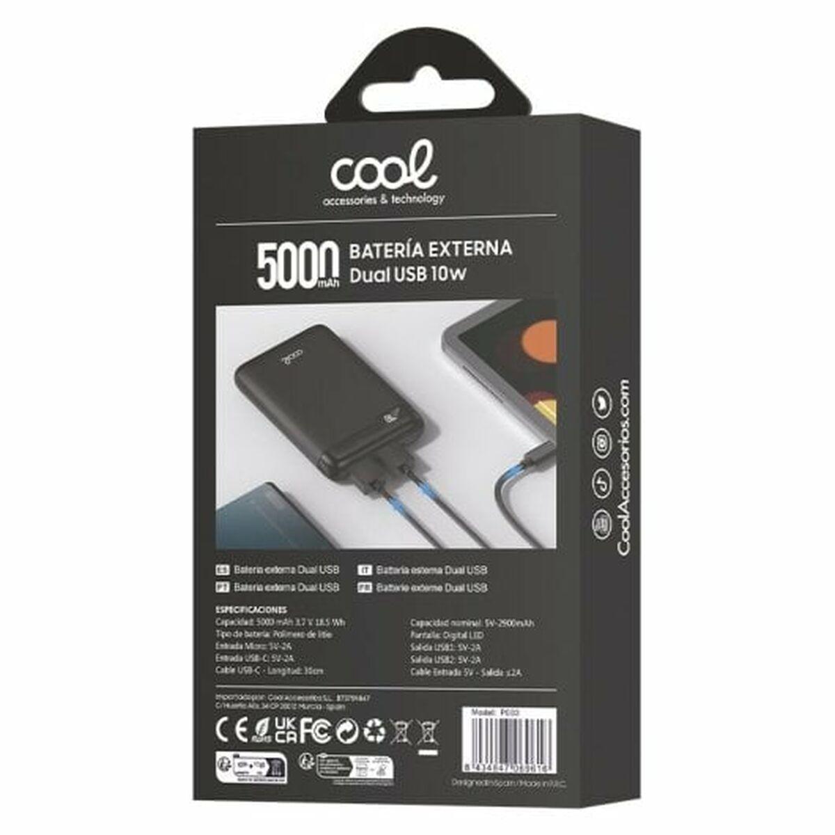 Powerbank Cool Negro 5000 mAh