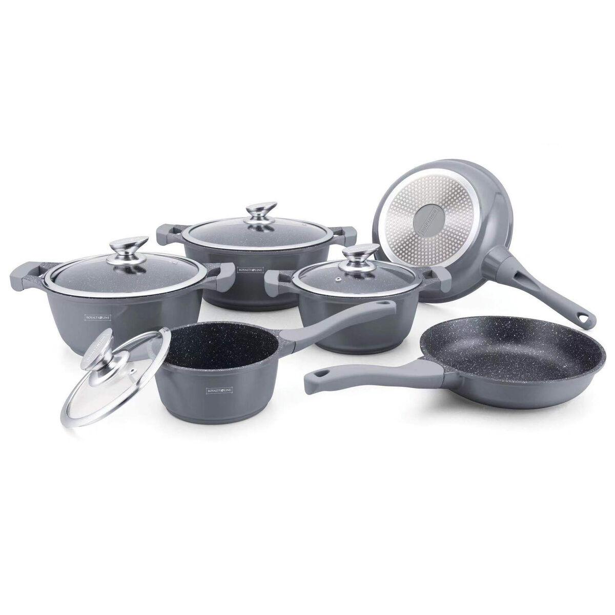 Batería de Cocina Royalty Line BS1010M  Plateado 10 Piezas