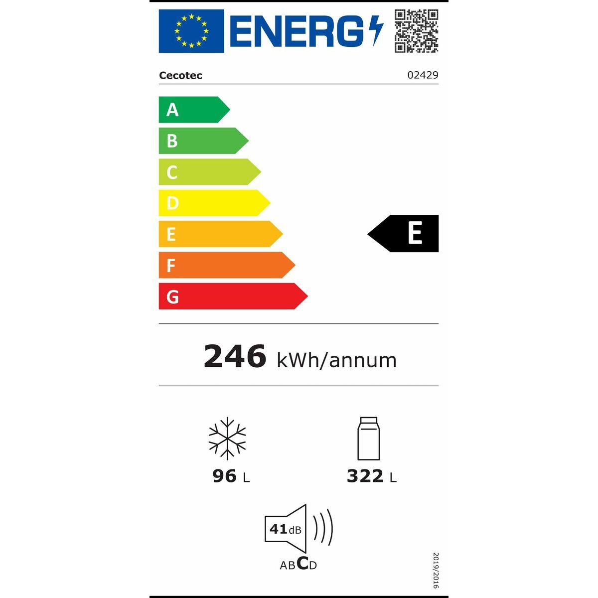 Frigorífico combinado Cecotec Bolero CoolMarket Combi 322