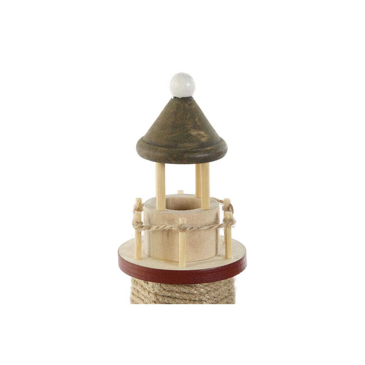 Decoración luminosa Home ESPRIT Madera Aluminio Faro 20 x 20 x 30,5 cm (2 Unidades)