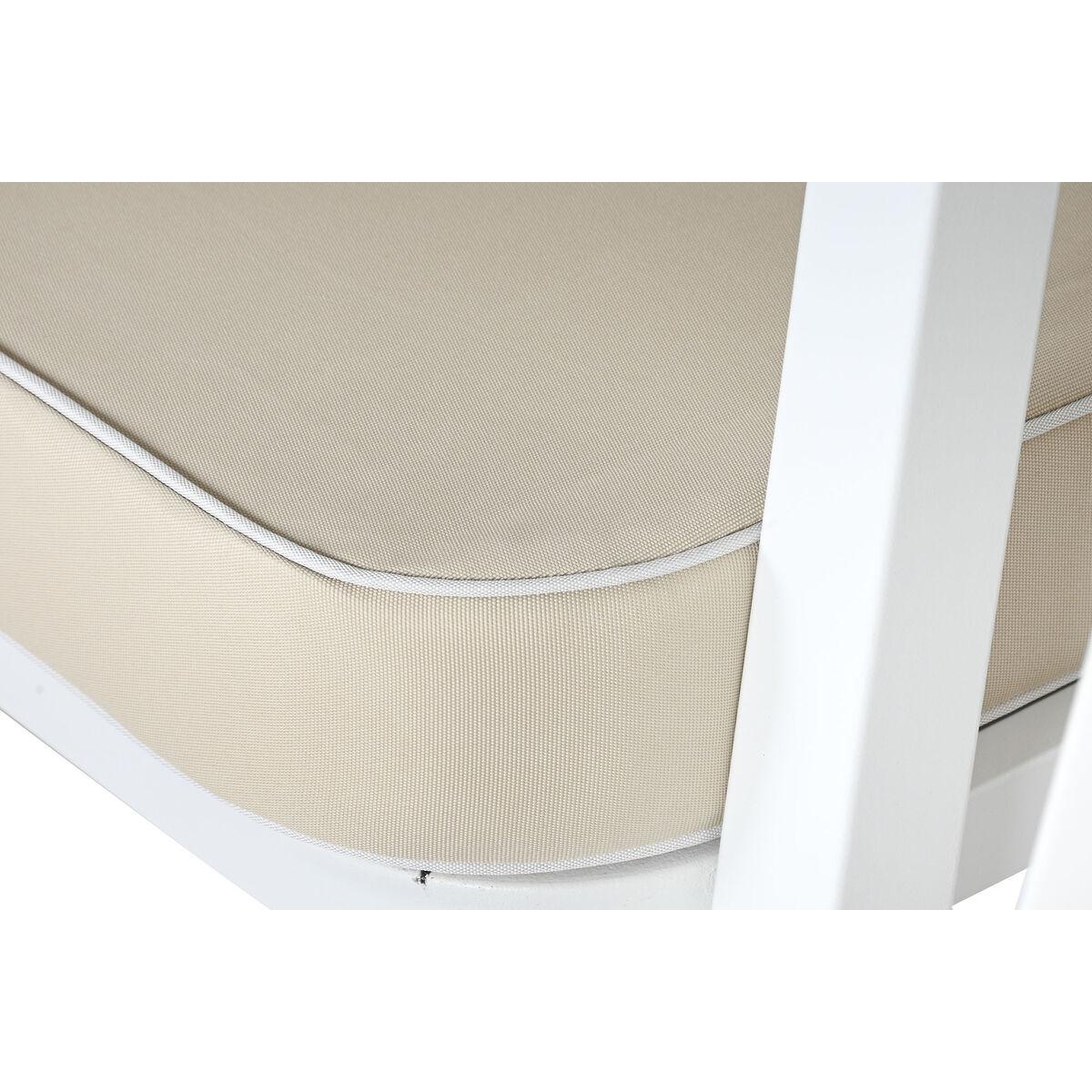 Muebles de Jardín Home ESPRIT Blanco Beige 123 x 66 x 72 cm 123 x 66 x 74 cm (4 Piezas)