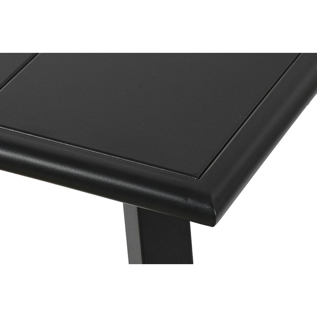 Muebles de Jardín Home ESPRIT Blanco Negro 123 x 66 x 72 cm 123 x 66 x 74 cm (4 Piezas)