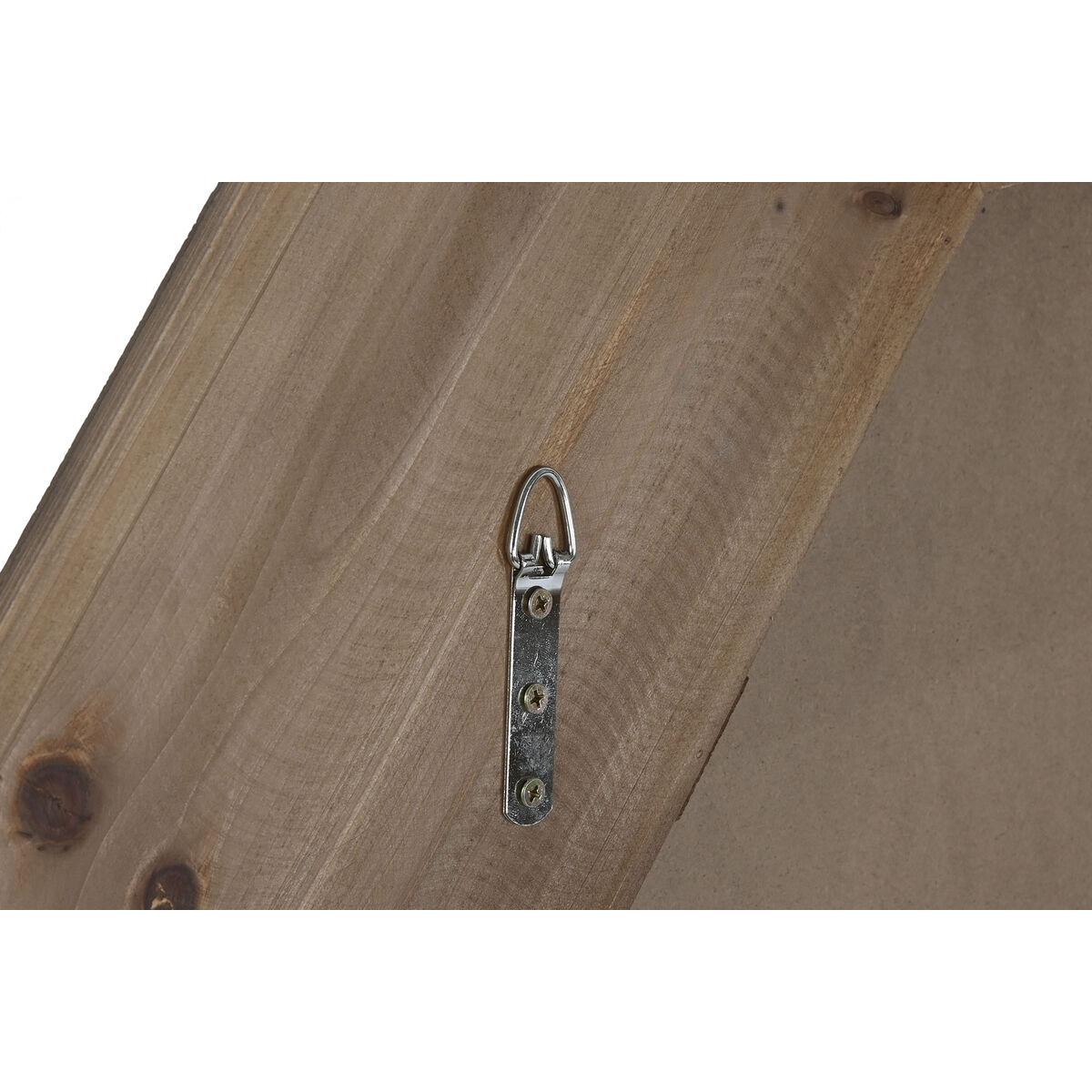 Espejo de pared Home ESPRIT Marrón Natural Moderno 119 x 9 x 119 cm