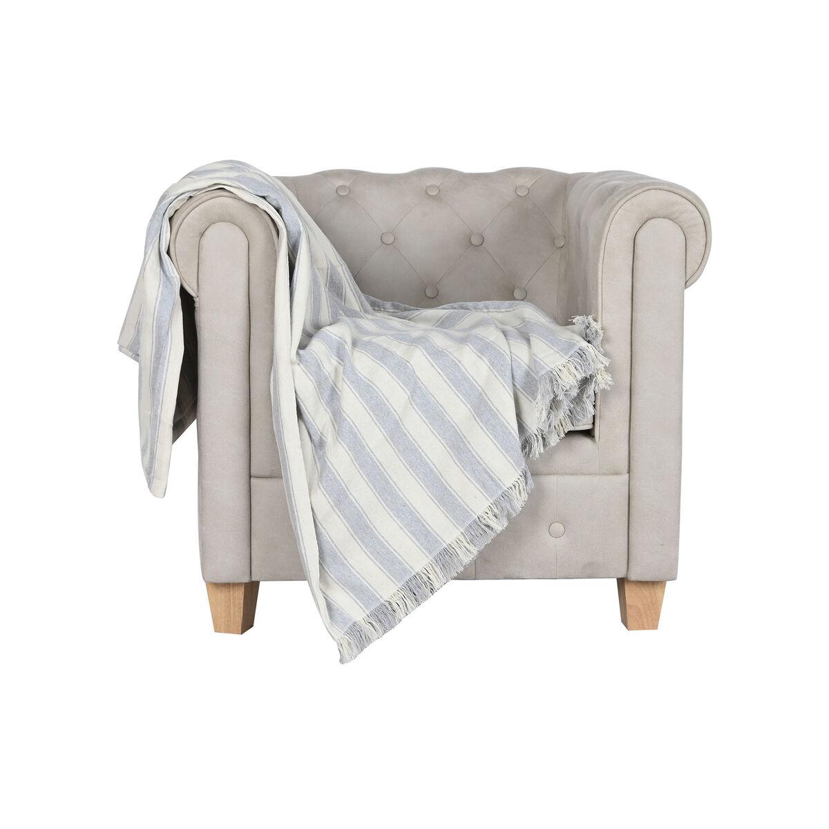 Cubrecamas Home ESPRIT Beige Gris 150 x 250 cm