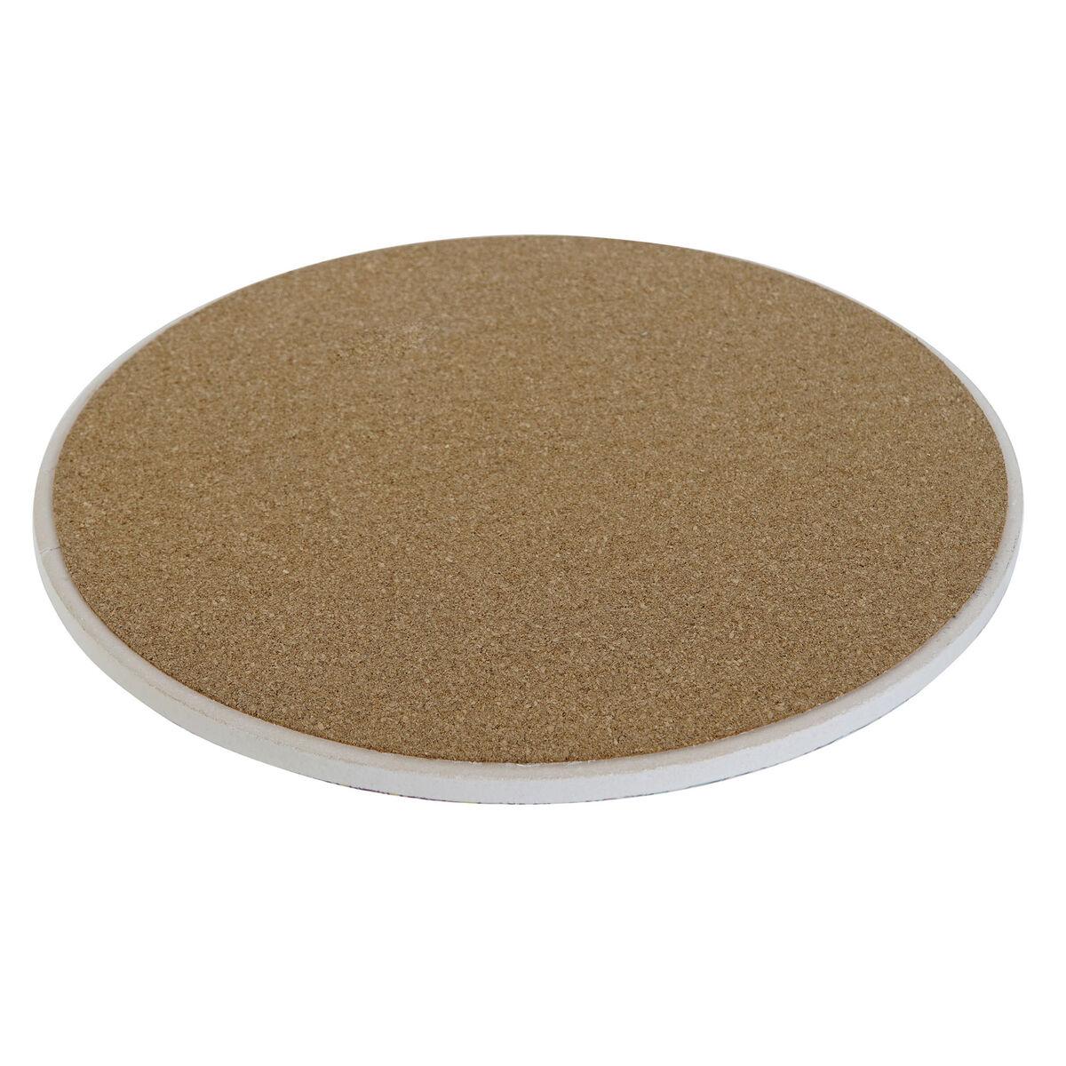 Salvamantel Home ESPRIT Corcho Dolomita 20 x 20 x 0,7 cm Mandala (4 Unidades)
