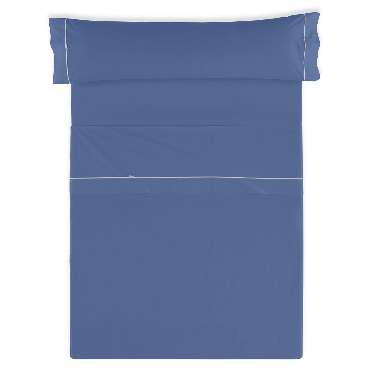 Juego de Sábanas Alexandra House Living Azul Cama de 150 3 Piezas