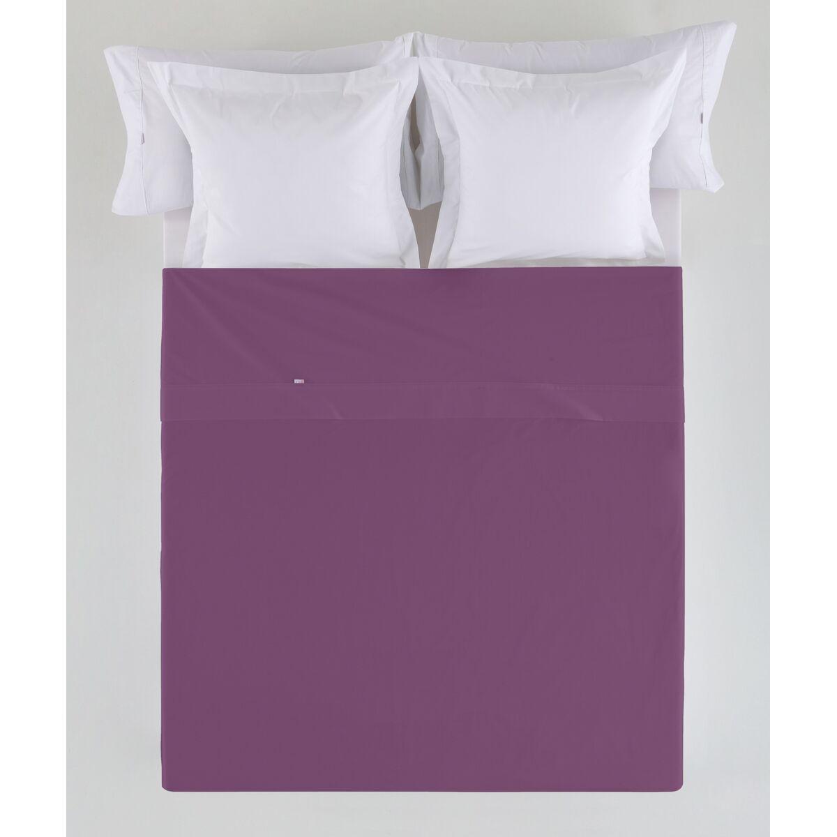 Sábana Encimera Alexandra House Living Morado Berenjena 280 x 270 cm
