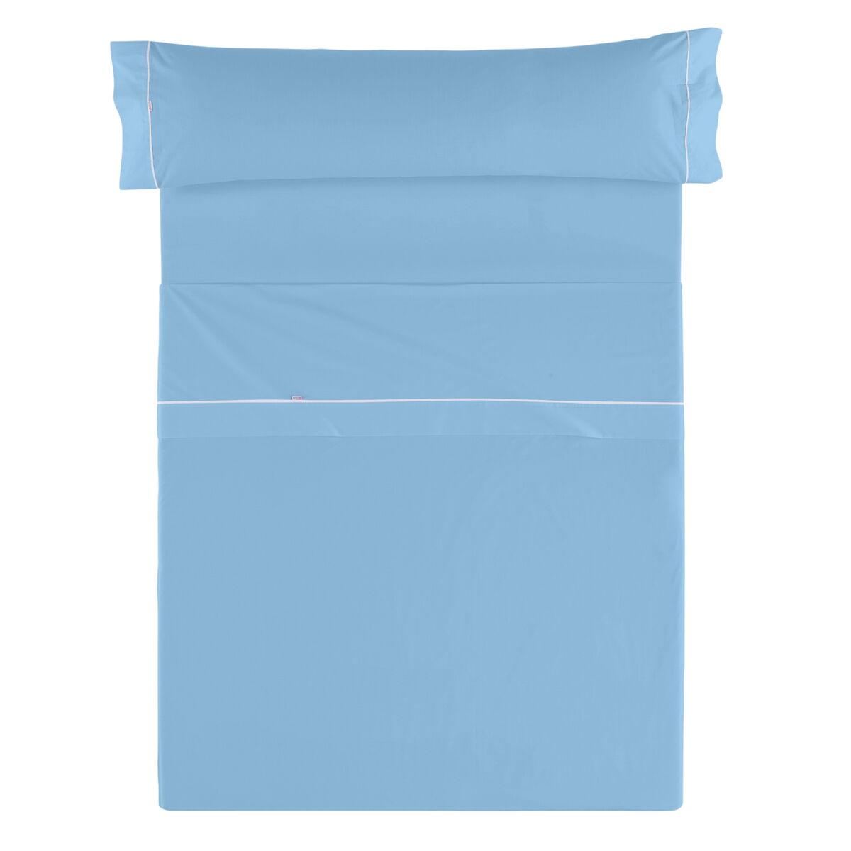 Juego de Sábanas Alexandra House Living Celeste Cama de 135/140 3 Piezas