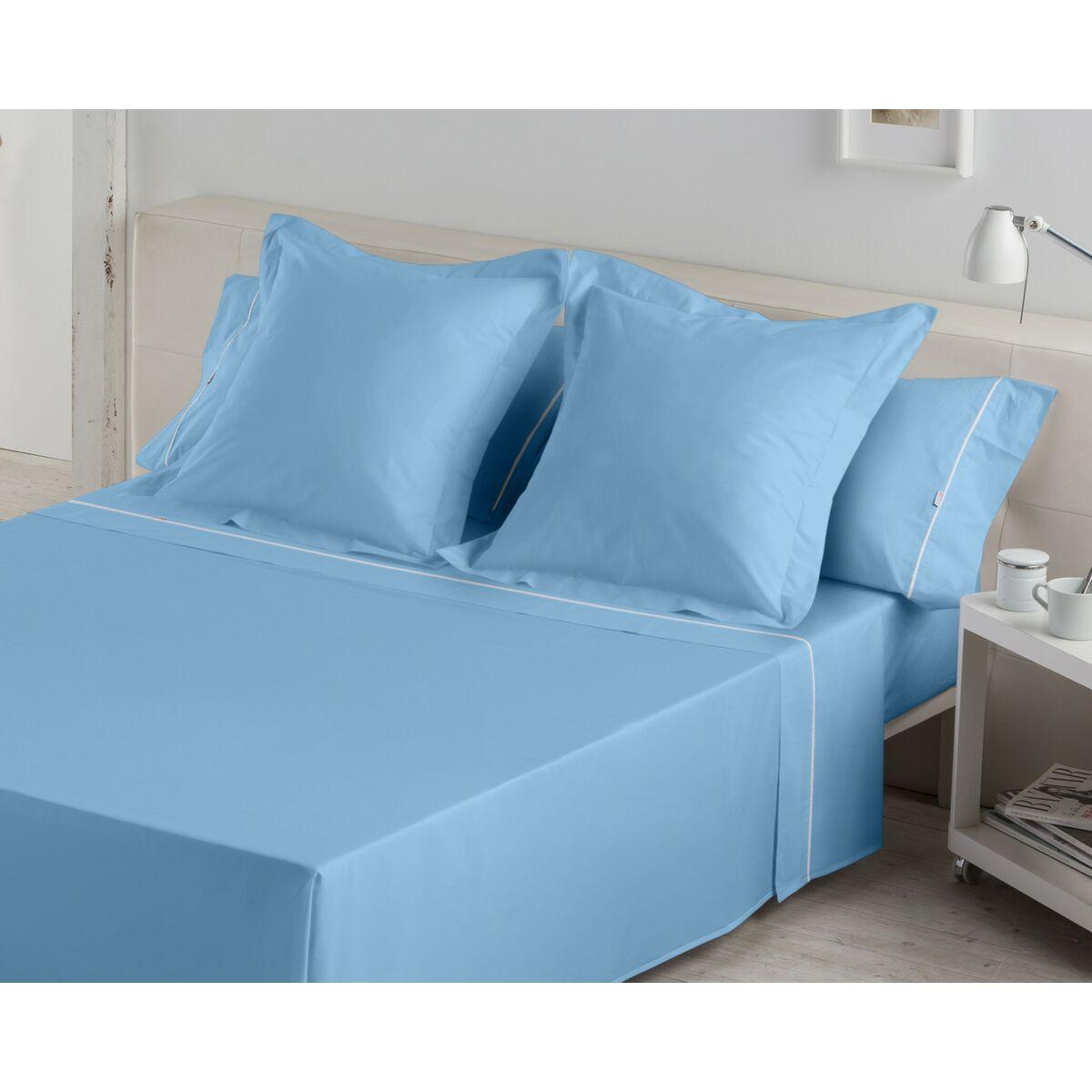 Juego de Sábanas Alexandra House Living Celeste Cama de 135/140 3 Piezas