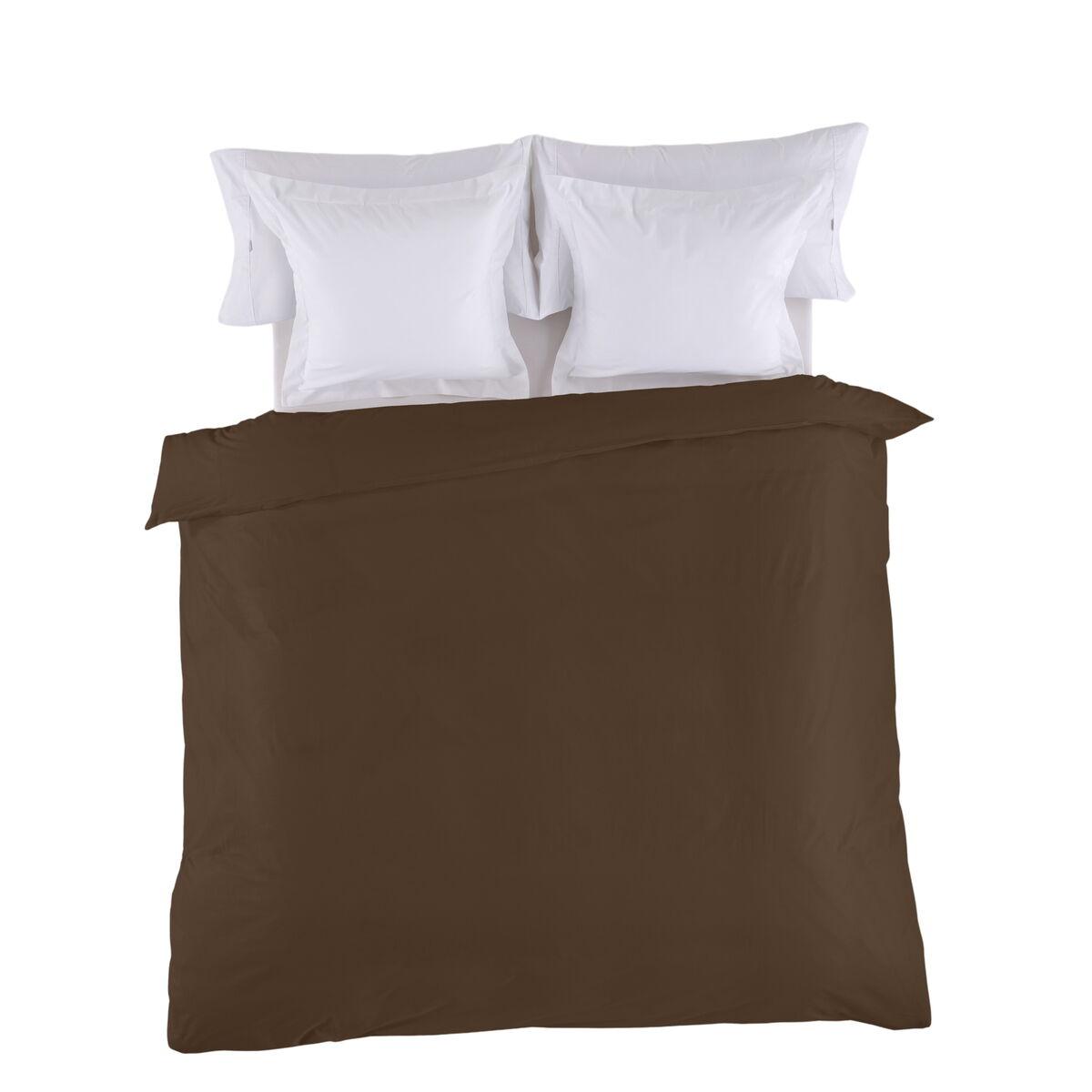 Funda Nórdica Alexandra House Living Marrón Chocolate 260 x 240 cm