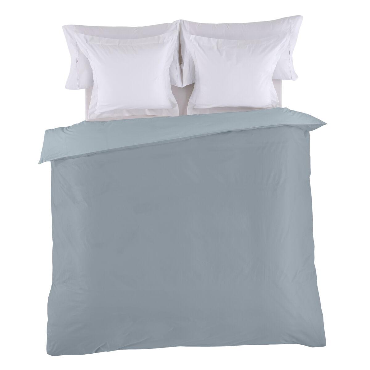 Funda Nórdica Alexandra House Living Gris 220 x 220 cm Reversible Bicolor