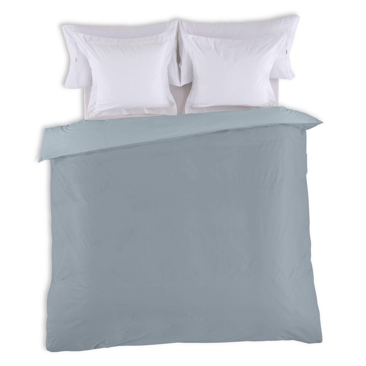 Funda Nórdica Alexandra House Living Gris 220 x 220 cm Reversible Bicolor