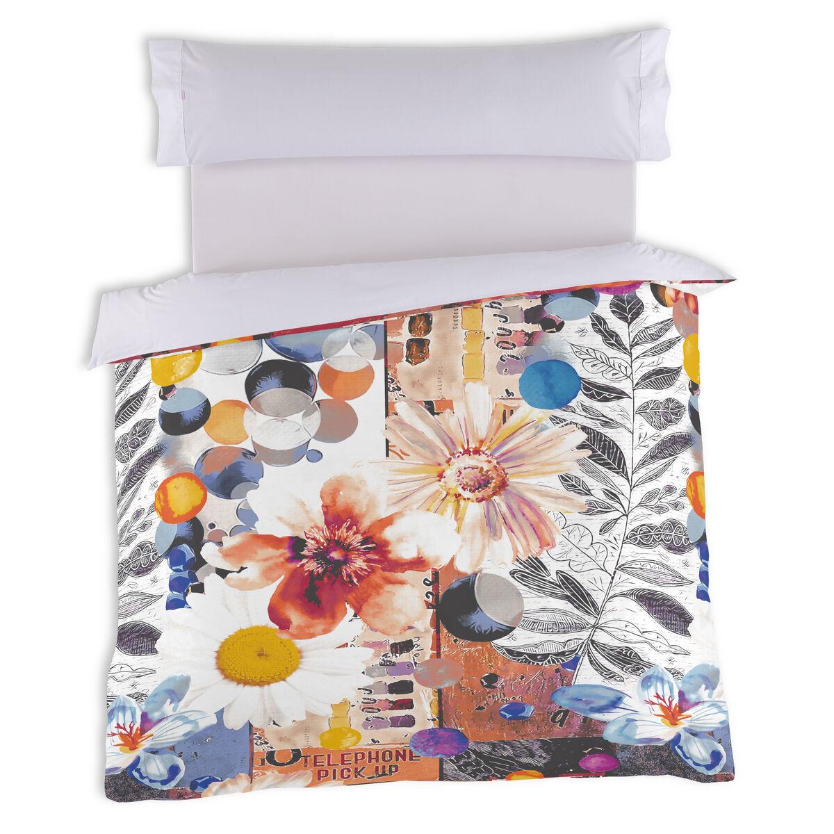 Funda Nórdica Alexandra House Living Bloom Multicolor 200 x 200 cm impresión digital