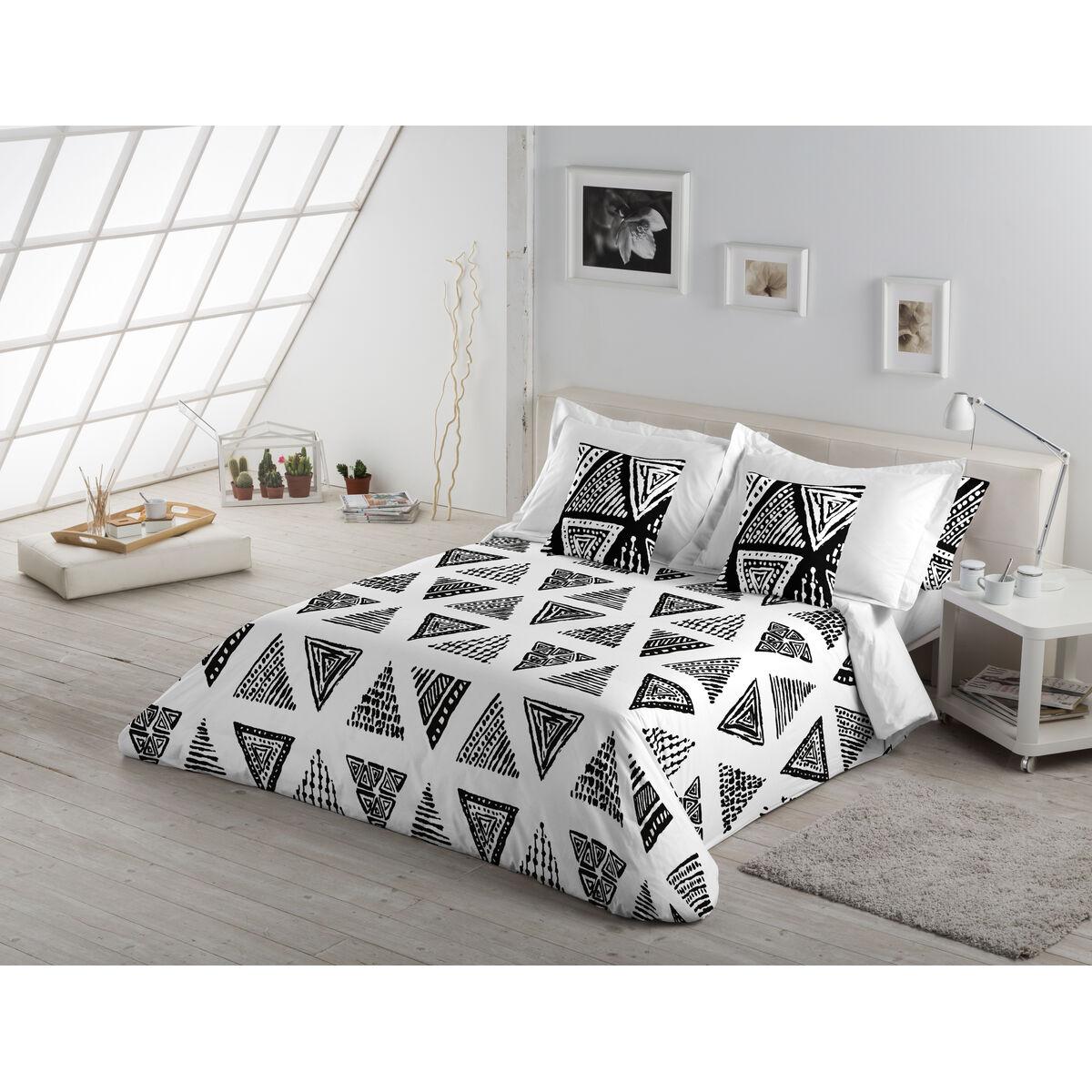 Funda Nórdica Alexandra House Living Yaqui Negro 200 x 200 cm