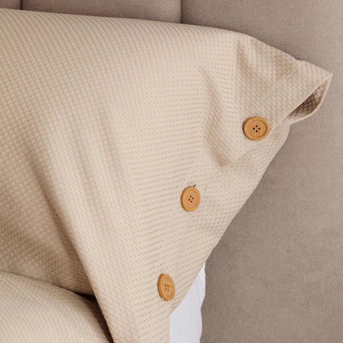 Juego de funda nórdica Alexandra House Living Suiza Beige Cama de 180 3 Piezas