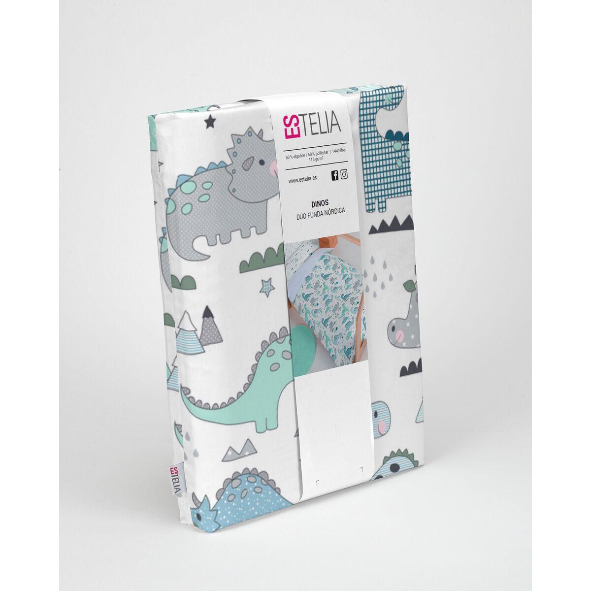 Funda Nórdica Alexandra House Living Estelia Multicolor Cama de 105 180 x 1 x 220 cm 180 x 220 cm Dinosaurio