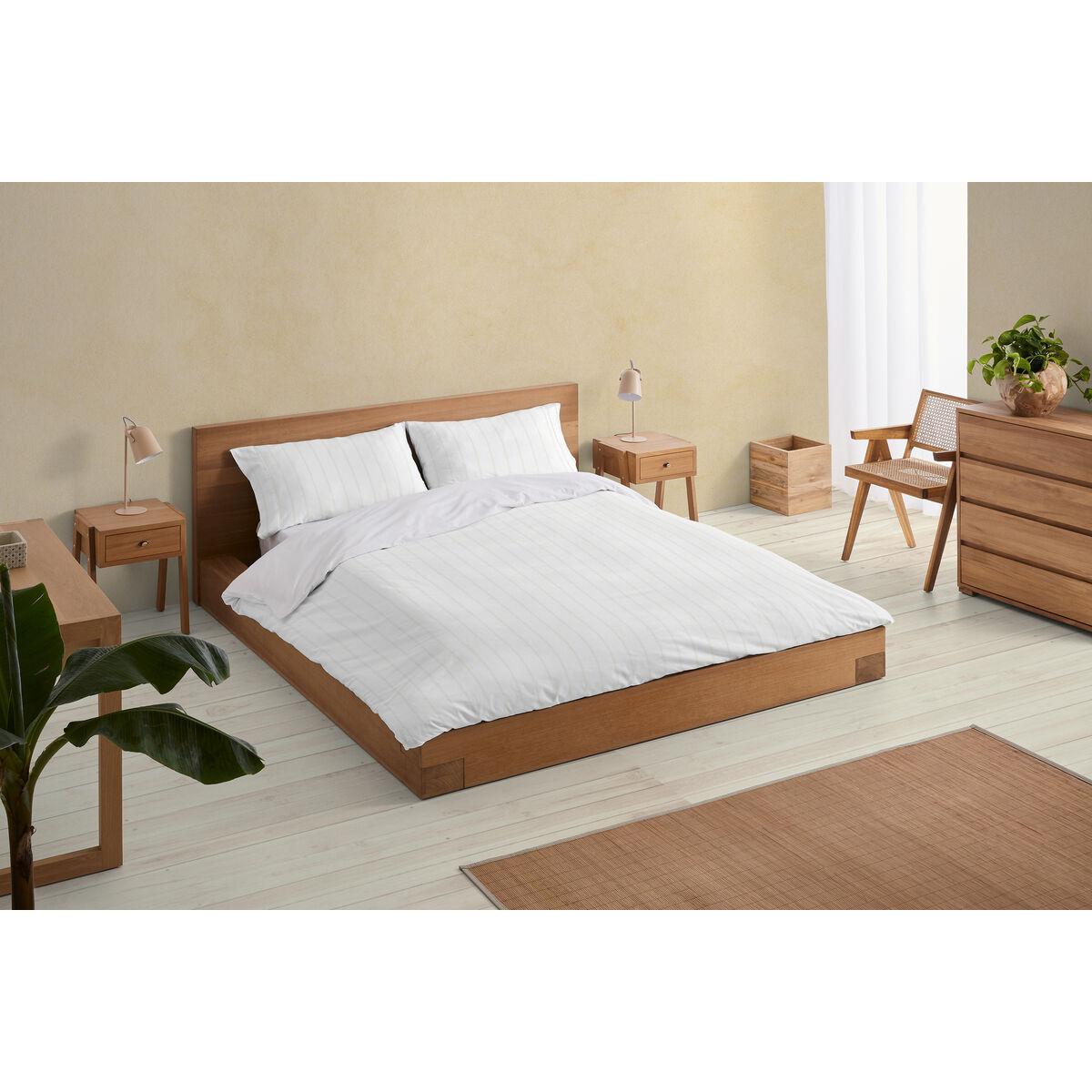 Funda Nórdica Alexandra House Living Rita Beige Cama de 105 180 x 220 cm 2 Piezas