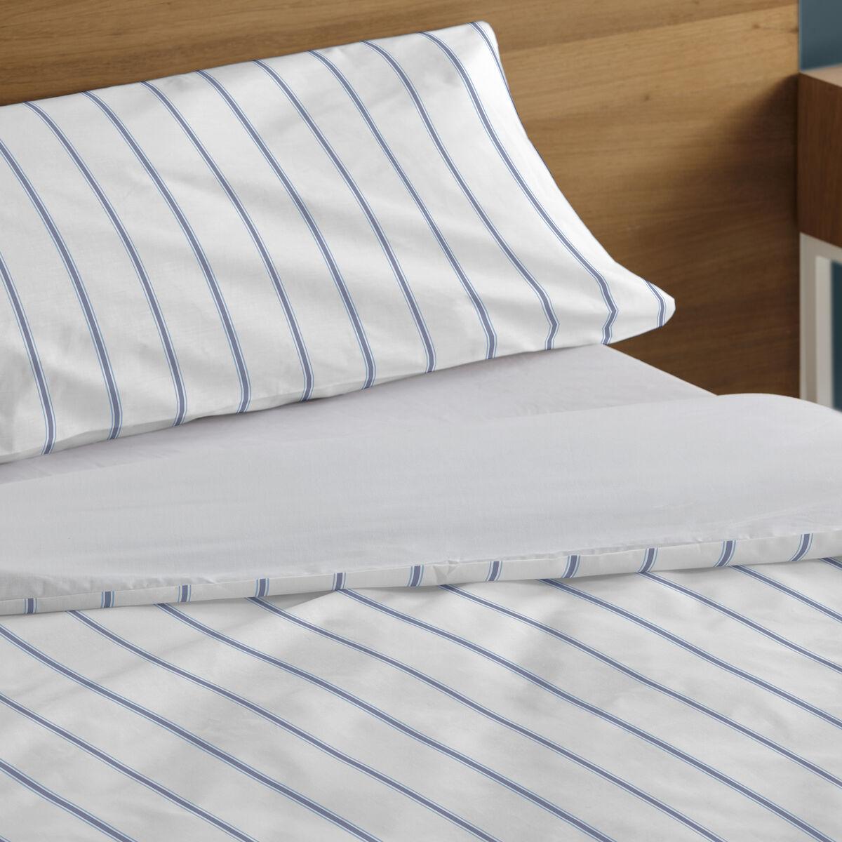 Juego de funda nórdica Alexandra House Living Rita Azul Cama de 150 3 Piezas