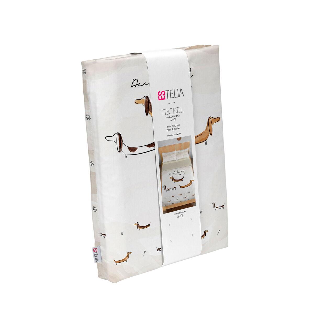 Funda Nórdica Alexandra House Living Teckel Multicolor Cama de 150 240 x 220 cm 3 Piezas