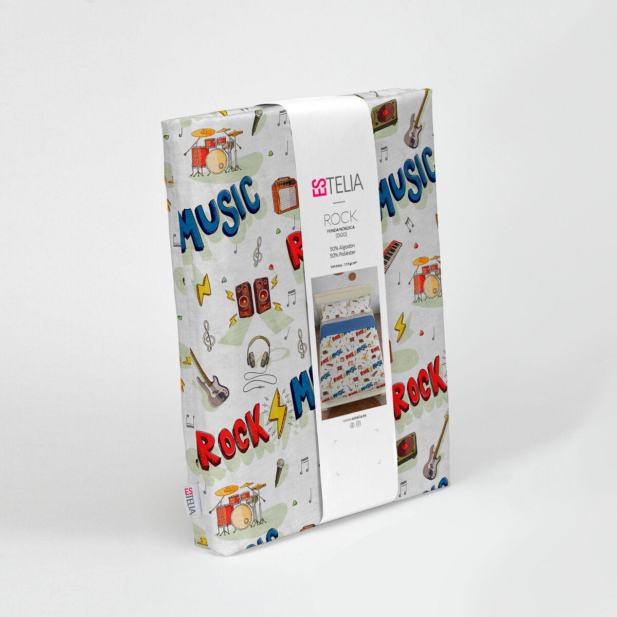 Juego de funda nórdica Alexandra House Living Rock Multicolor Cama de 90 2 Piezas
