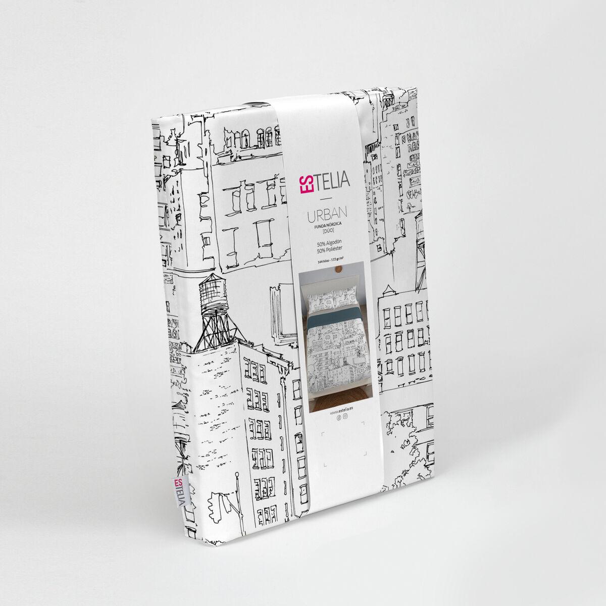 Funda Nórdica Alexandra House Living Urban Multicolor Cama de 90 150 x 220 cm 2 Piezas