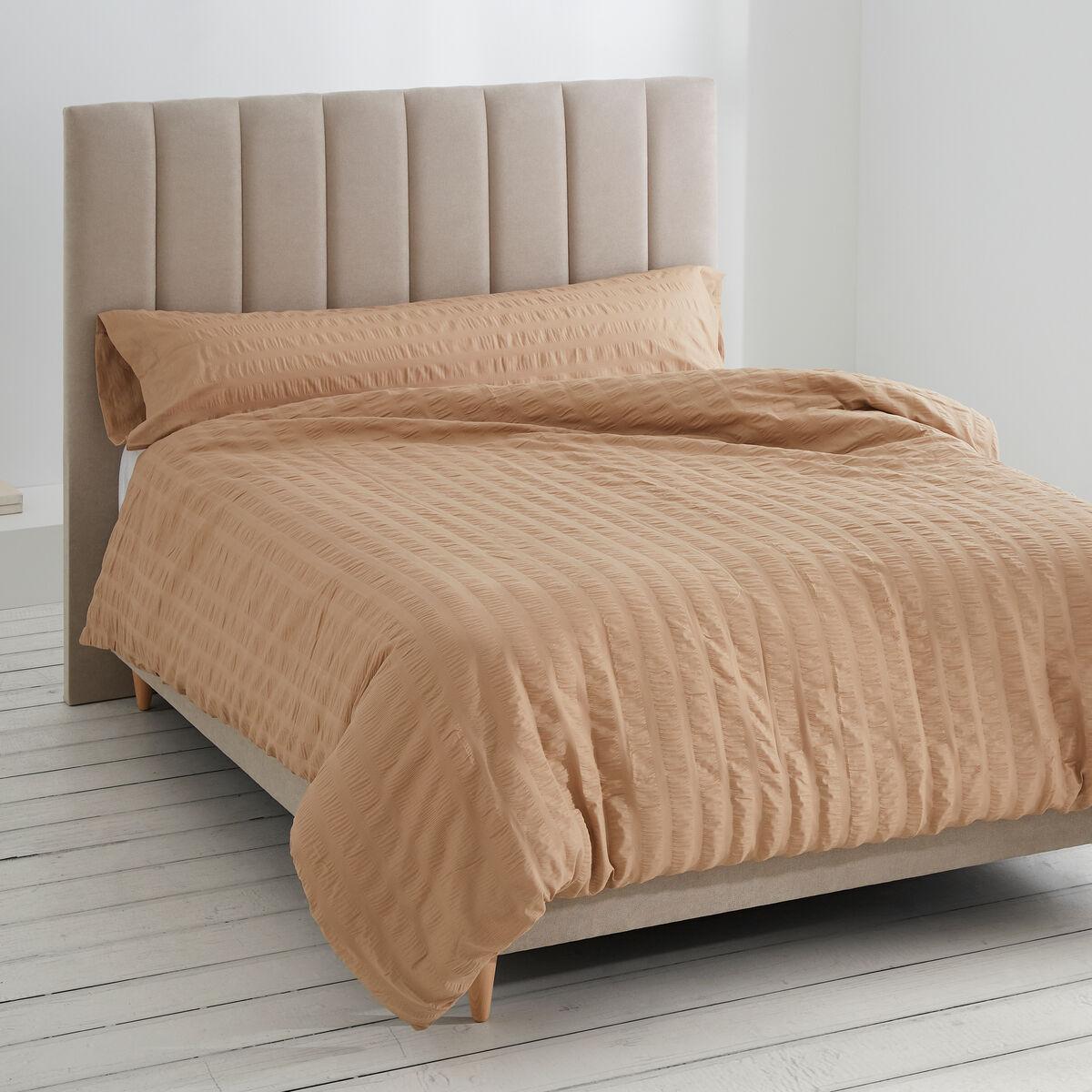 Funda Nórdica Alexandra House Living Amán Marrón claro 180 x 220 cm