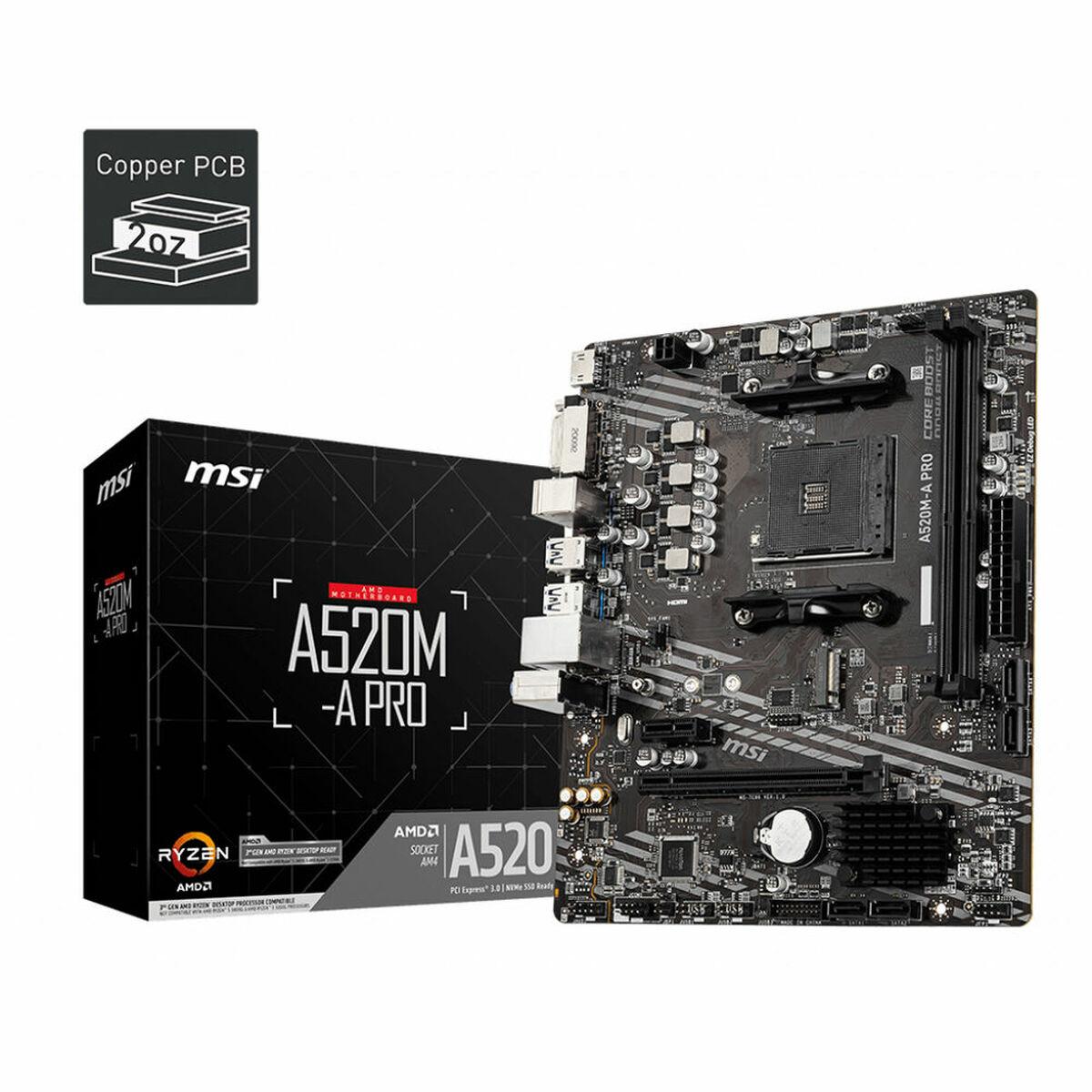 Placa Base MSI 7C96-001R mATX AMD A520 AMD AM4