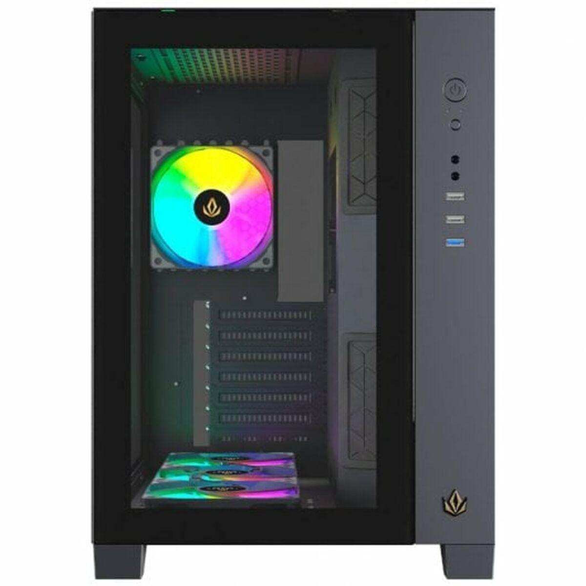 Caja Semitorre ATX Forgeon Tiberium  Negro