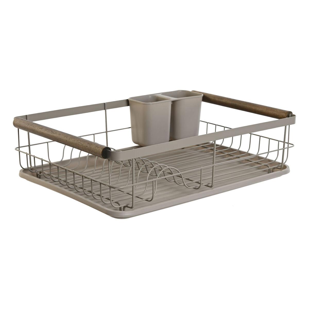 Escurridor para Fregadero Home ESPRIT Gris 44 x 32 x 13 cm