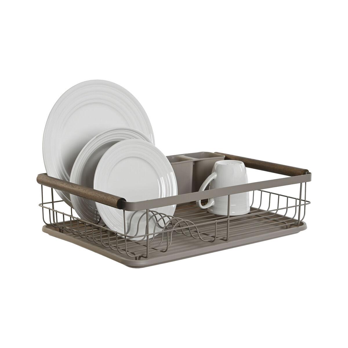 Escurridor para Fregadero Home ESPRIT Gris 44 x 32 x 13 cm