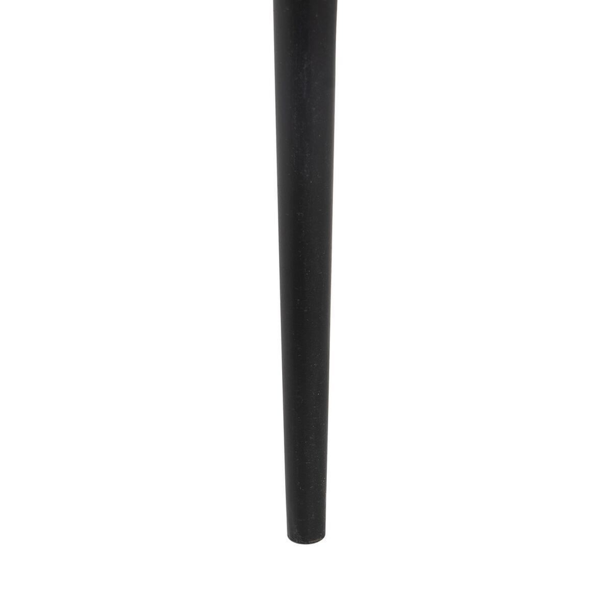 Juego de 2 mesas Negro Natural Metal Hierro Madera de acacia 70 x 70 x 40 cm (2 Unidades)