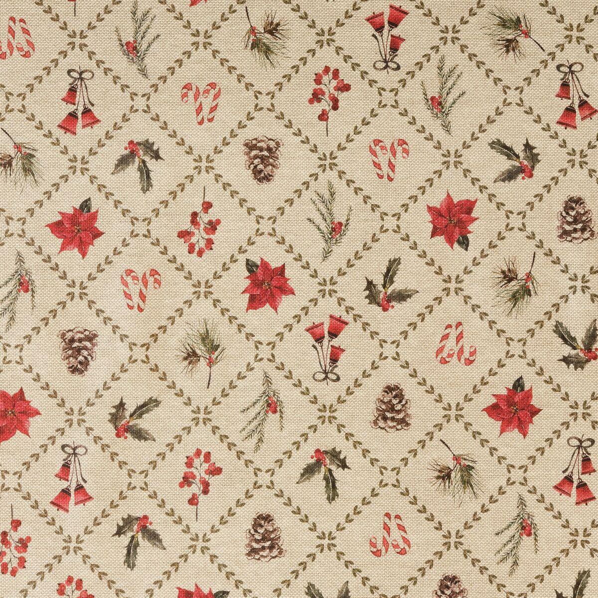Mantel antimanchas Mauré Christmas Flowers 155 x 155 cm