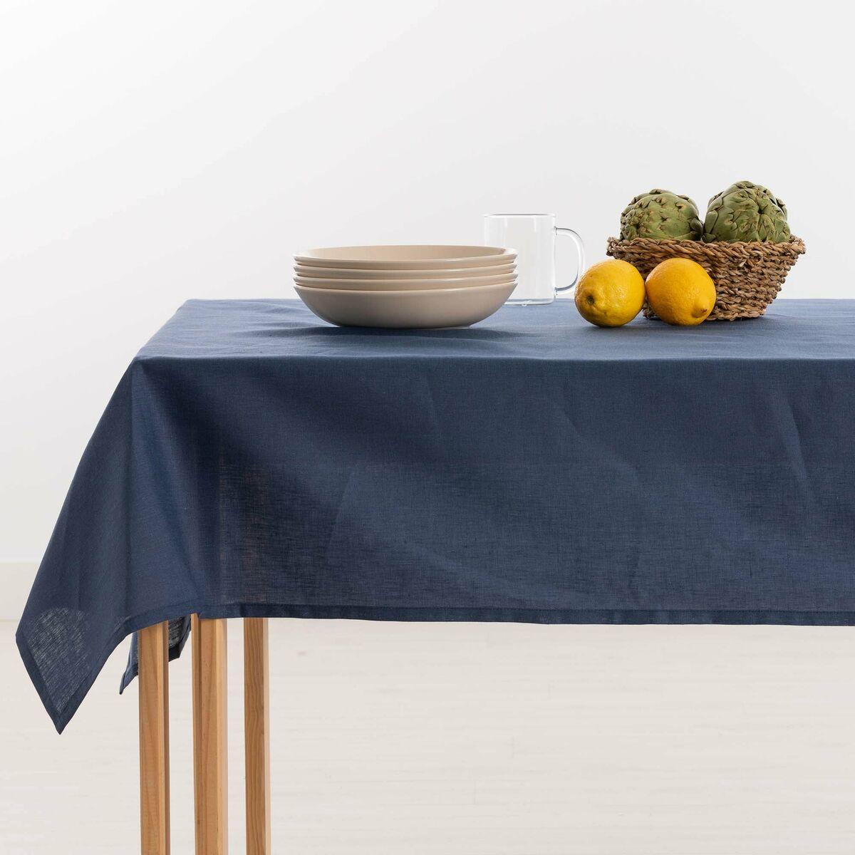Mantel Muaré 350 x 150 cm Azul oscuro