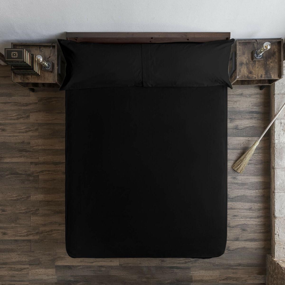 Sábana Bajera Harry Potter Negro Cama de 140