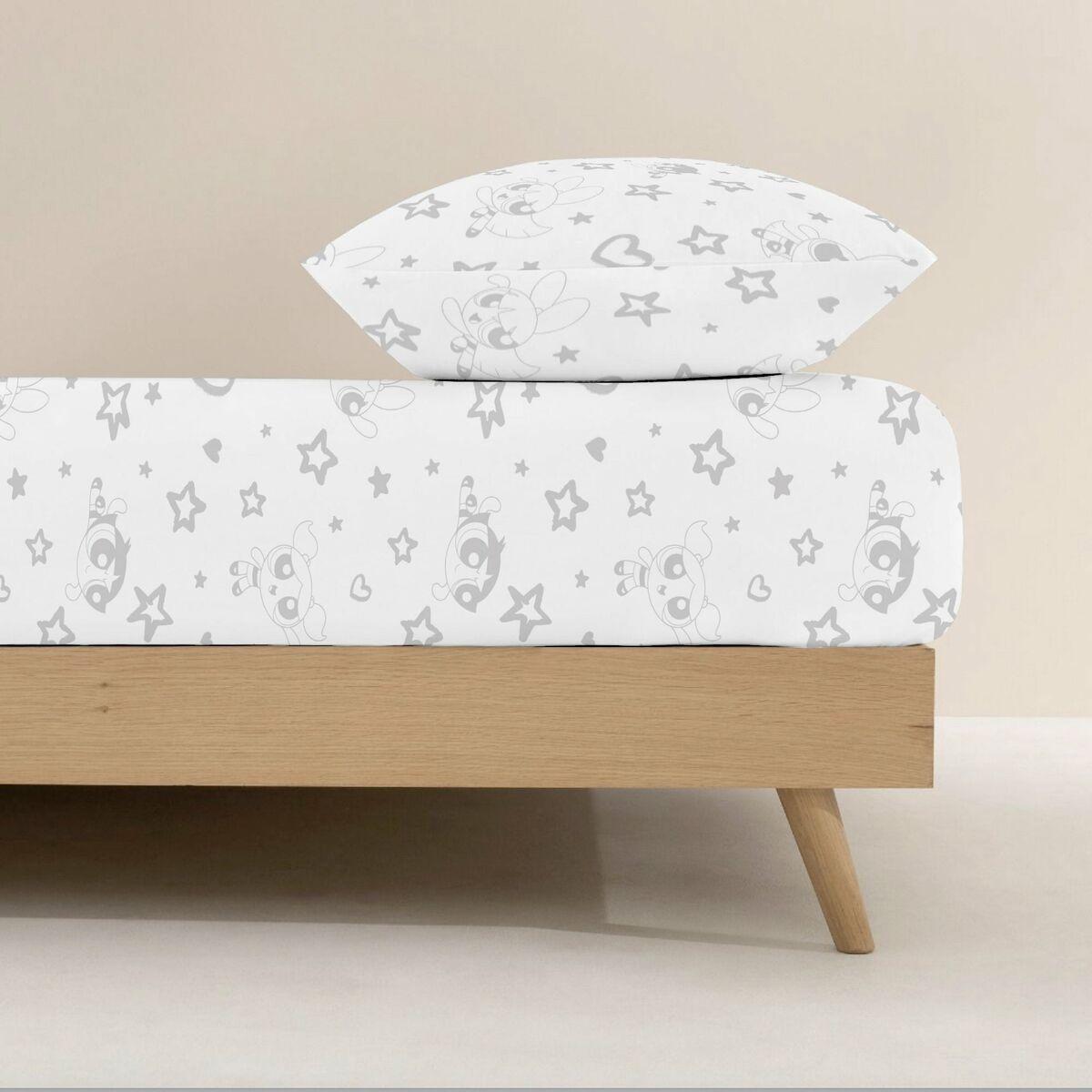 Sábana Bajera Ajustable Powerpuff Girls Powerpuff Girls Multicolor Cama de 105