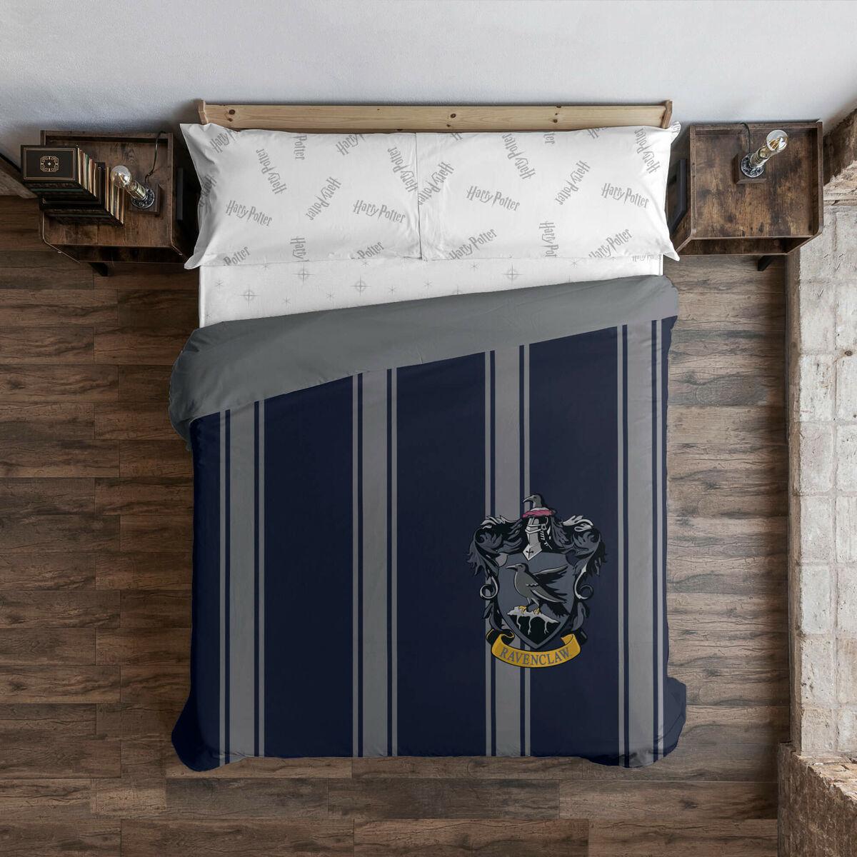 Funda Nórdica Harry Potter Ravenclaw Multicolor Azul marino 175 Hilos 260 x 240 cm Cama de 180