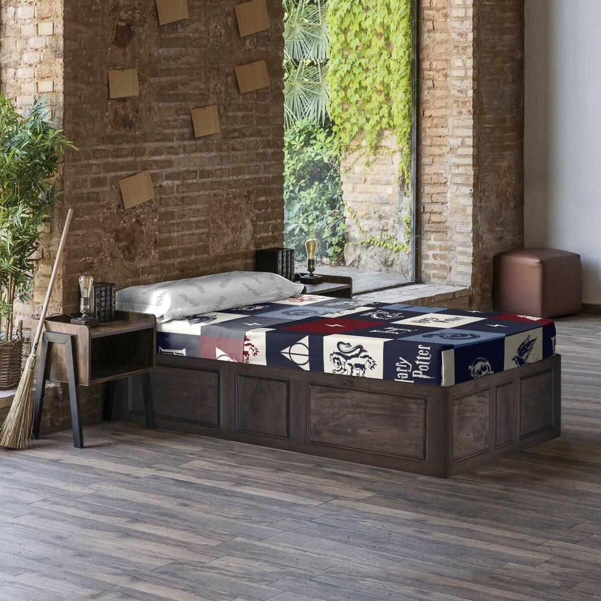 Juego de Sábanas Harry Potter Hogwarts Azul Cama de 105 175 x 270 cm