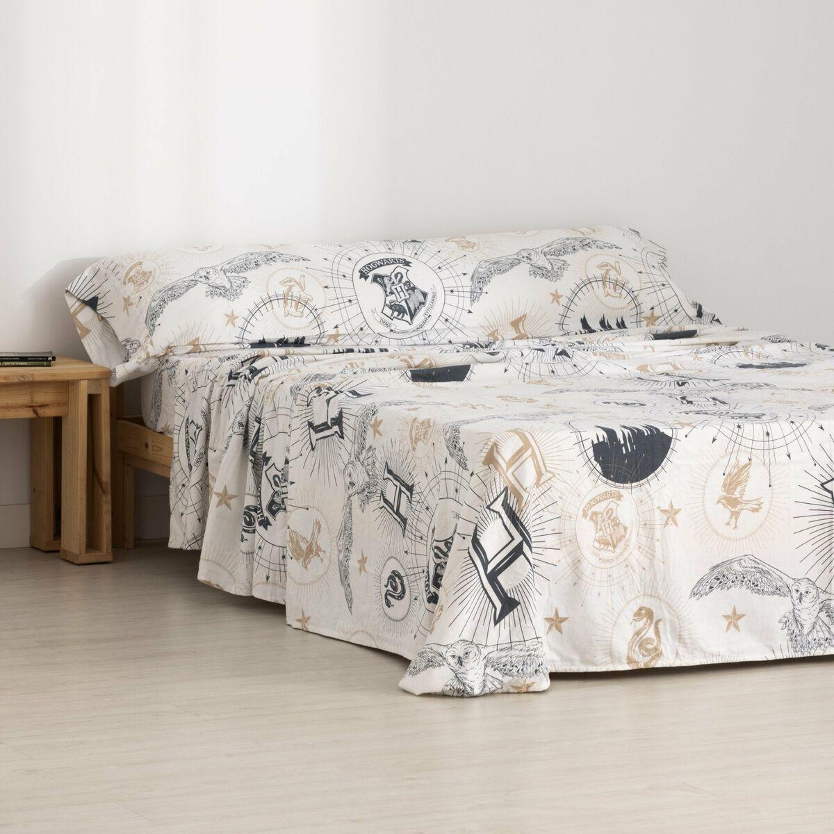 Harry Potter Juego de Sabanas Harry Potter Beige Multicolor Cama de 90