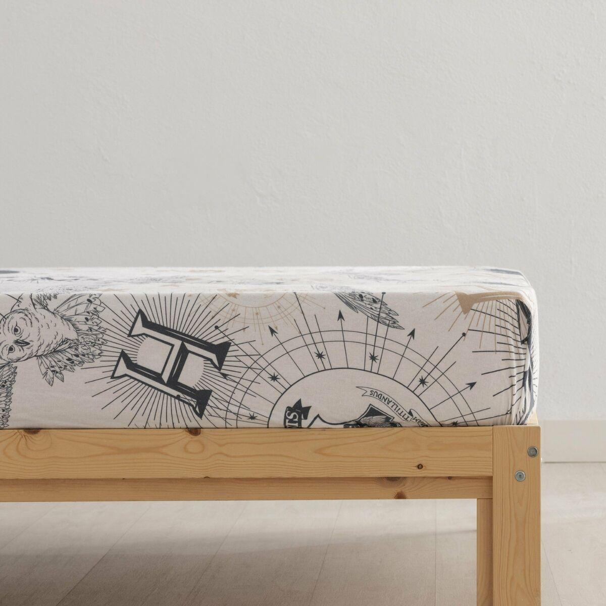 Juego de Sábanas Harry Potter Beige Multicolor Cama de 90