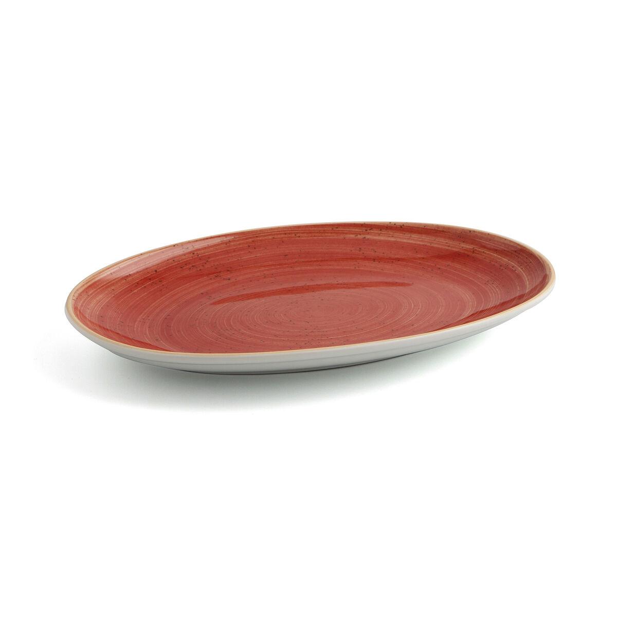 Bandeja de Aperitivos Ariane Terra Rojo Cerámica Ø 26 cm (12 Unidades)