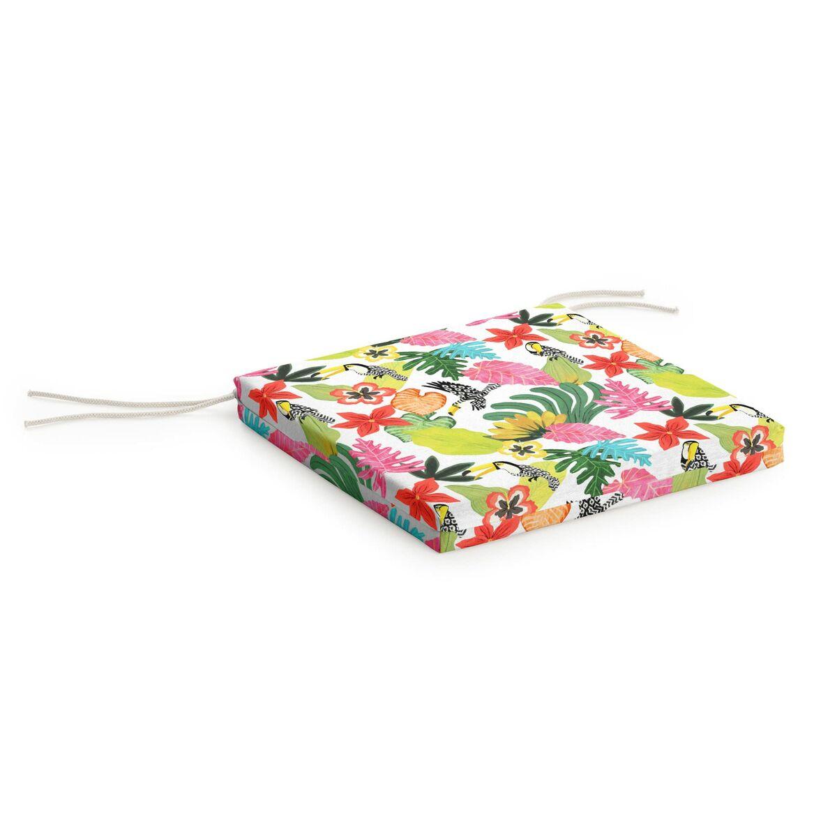 Cojín para sillas Belum 0120-404 Multicolor 40 x 5 x 40 cm Flores
