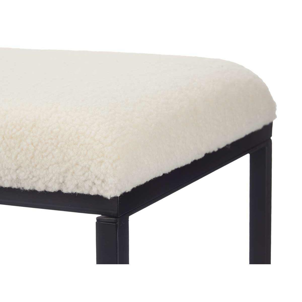 Banco Gift Decor TR23063-1 Blanco Metal Tela 81 x 42 x 38 cm