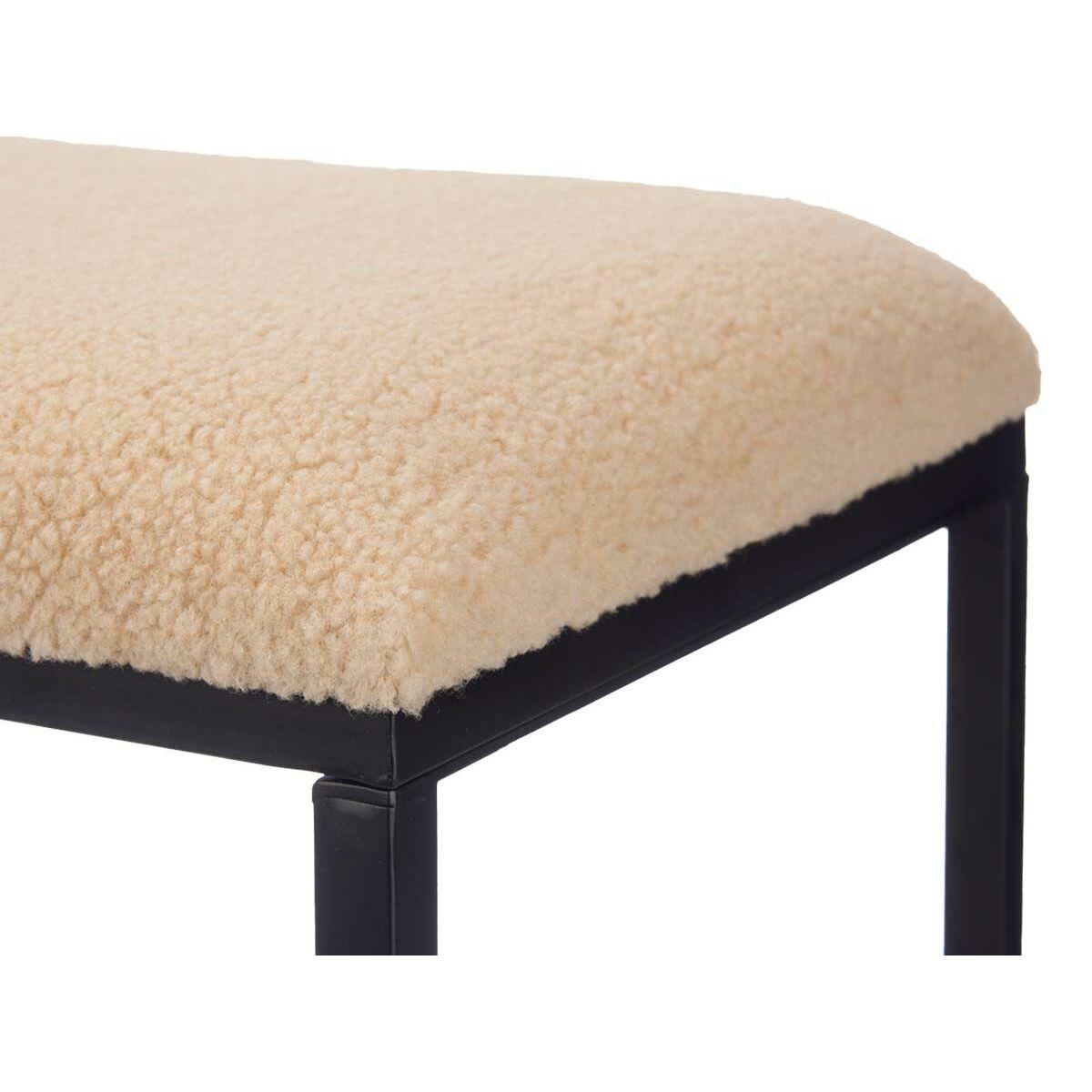 Banco Gift Decor TR23063-2 Beige Metal Tela 81 x 42 x 38 cm