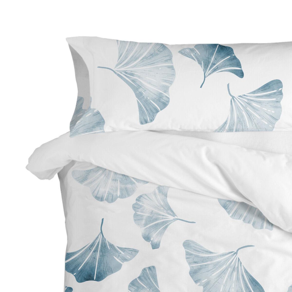 Funda de almohada HappyFriday Blanc Ginkgo Multicolor 45 x 110 cm (2 Unidades)