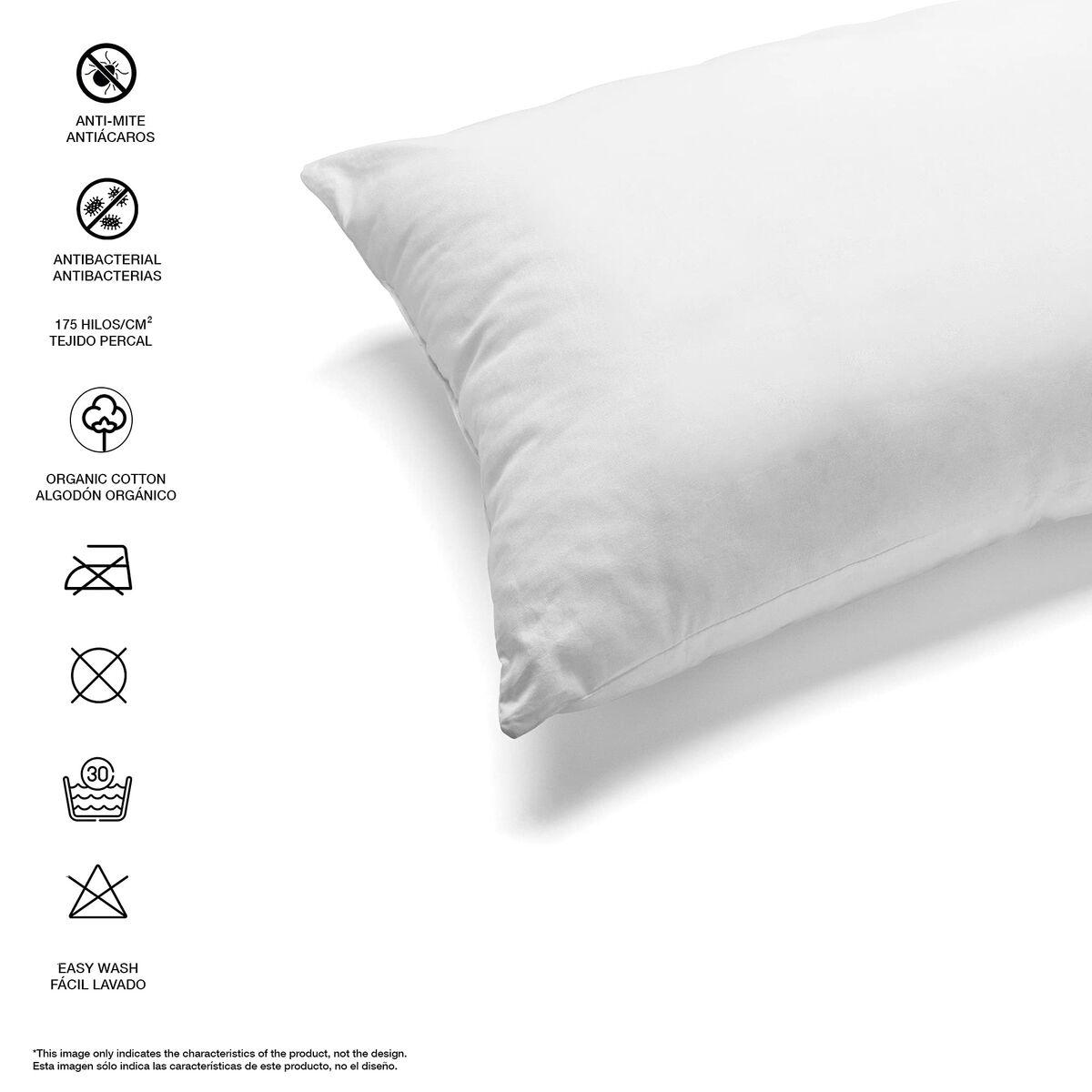 Funda de almohada Kids&Cotton Liso Dusty Pink 50x80cm