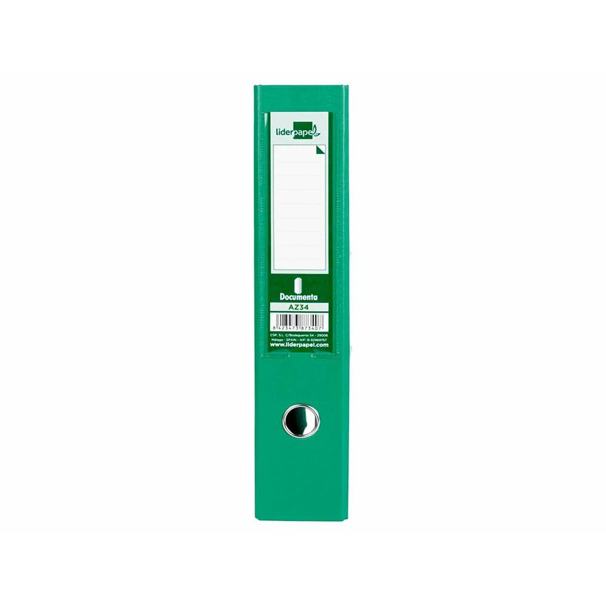 Carpeta de anillas Liderpapel AZ34 Verde