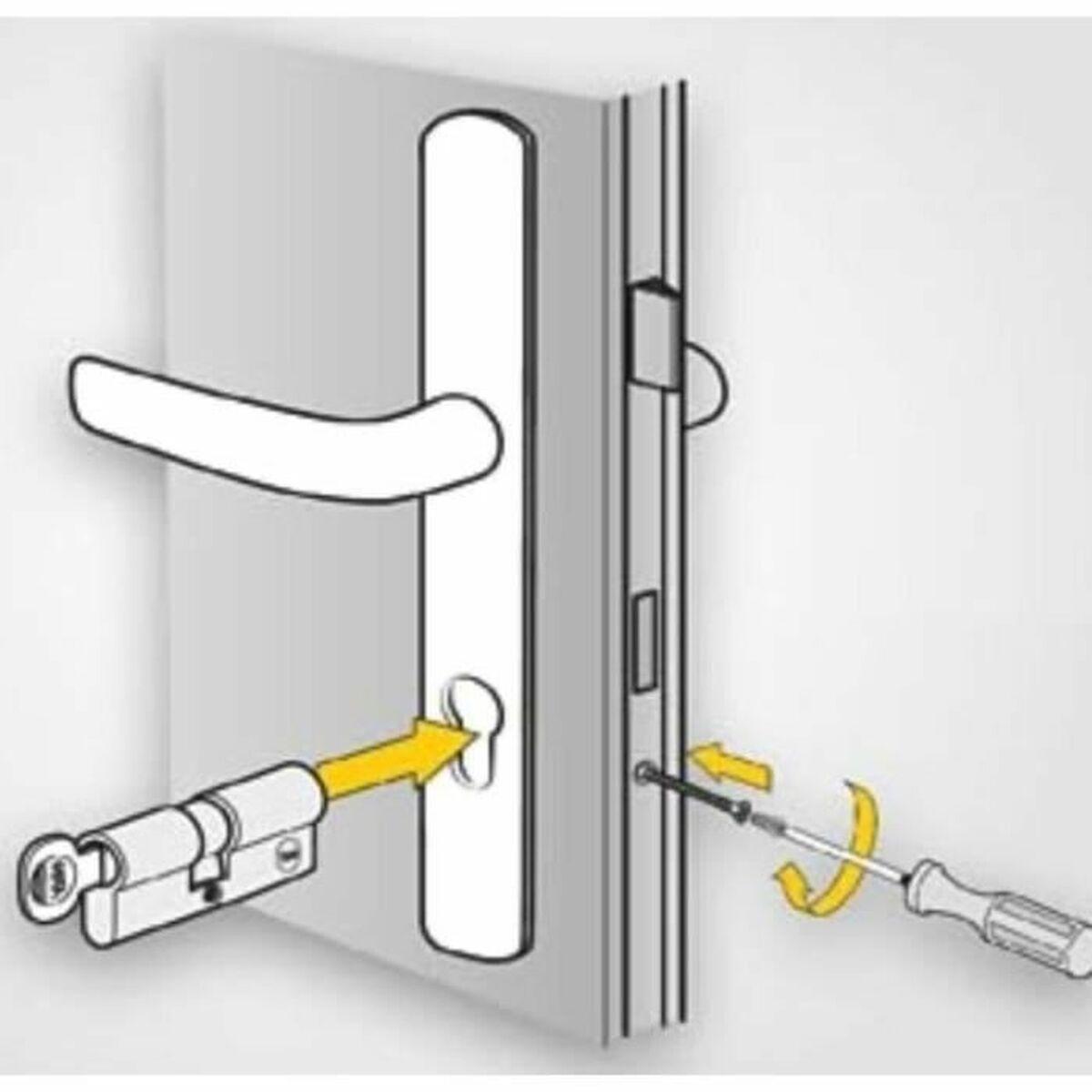 Cilindro de seguridad Yale 30 x 30 mm Latón